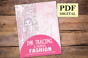 Fashion Ink Tracing Coloring Book for Adults