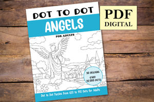 Dot to Dot Angels for Adults