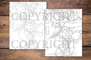 Dot to Dot Angels for Adults