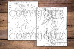 Dot to Dot Angels for Adults