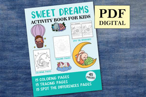 Sweet Dreams Activity Book for Kids