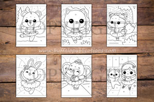 Ballet Color By Numbers Book for Kids