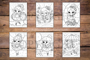 Ballet Color By Numbers Book for Kids