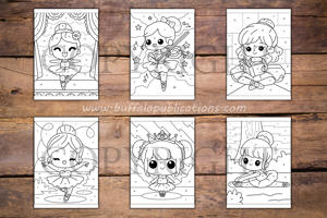 Ballet Color By Numbers Book for Kids