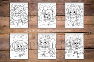 Ballet Color By Numbers Book for Kids