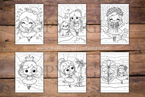 Ballet Color By Numbers Book for Kids