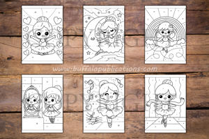 Ballet Color By Numbers Book for Kids