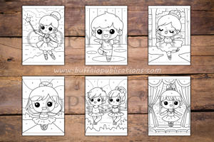 Ballet Color By Numbers Book for Kids