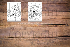 Ballet Color By Numbers Book for Kids