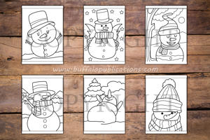 Snowman Big and Bold Coloring Book