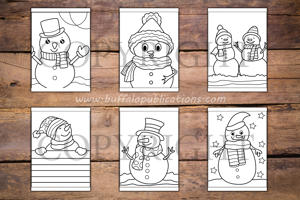 Snowman Big and Bold Coloring Book