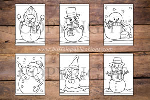 Snowman Big and Bold Coloring Book