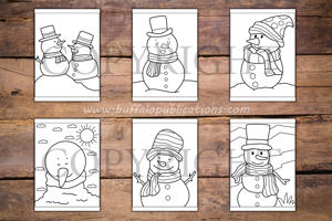 Snowman Big and Bold Coloring Book