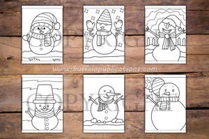Snowman Big and Bold Coloring Book