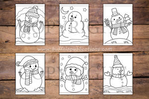 Snowman Big and Bold Coloring Book