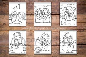 Snowman Big and Bold Coloring Book