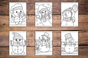 Snowman Big and Bold Coloring Book