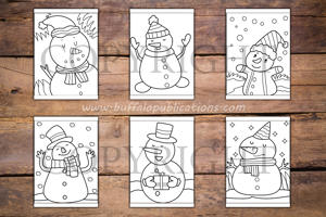 Snowman Big and Bold Coloring Book