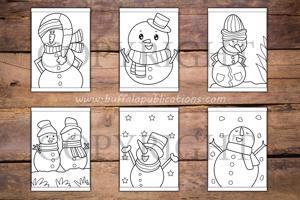 Snowman Big and Bold Coloring Book