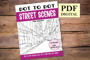 Dot to Dot Street Scenes for Adults