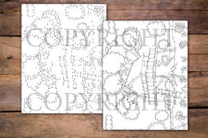 Dot to Dot Tree Houses for Adults