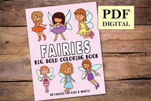 Fairies Big and Bold Coloring Book