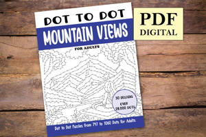 Dot to Dot Mountain Views for Adults