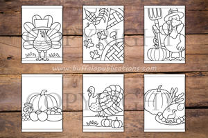 Thanksgiving Big and Bold Coloring Book