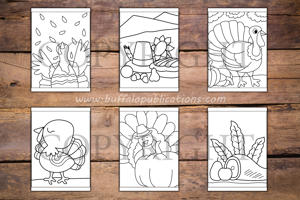 Thanksgiving Big and Bold Coloring Book