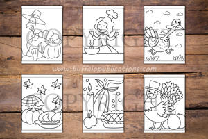 Thanksgiving Big and Bold Coloring Book