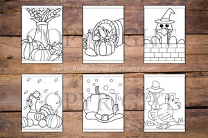 Thanksgiving Big and Bold Coloring Book