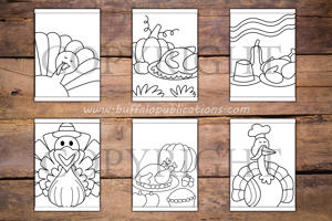 Thanksgiving Big and Bold Coloring Book