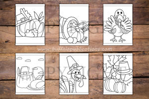 Thanksgiving Big and Bold Coloring Book