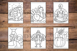 Thanksgiving Big and Bold Coloring Book