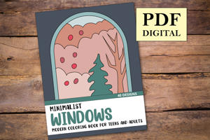 Minimalist Windows Coloring Book