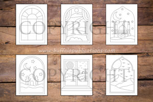 Minimalist Windows Coloring Book