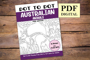 Dot to Dot Australian Animals for Adults