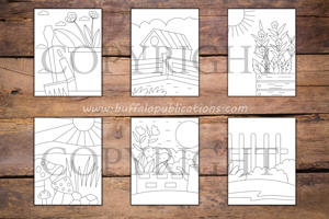 Minimalist Gardens Coloring Book