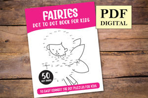 Fairies Dot to Dot Book for Kids