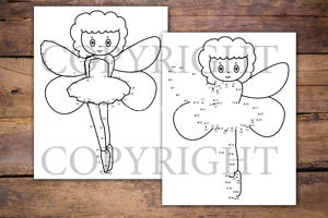 Fairies Dot to Dot Book for Kids