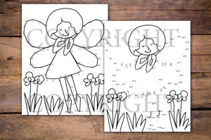 Fairies Dot to Dot Book for Kids