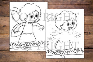 Fairies Dot to Dot Book for Kids