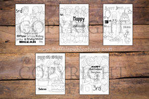 Chef Boy Theme Personalized Birthday Coloring Book