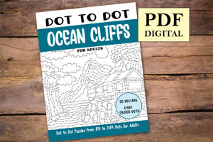Dot to Dot Ocean Cliffs for Adults