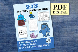Shark Activity Book for Kids