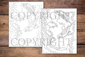 Dot to Dot Love Birds for Adults