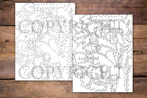 Dot to Dot Love Birds for Adults