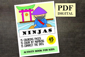 Ninjas Activity Book for Kids