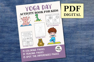 Yoga Day Activity Book for Kids