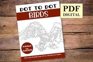 Dot to Dot Birds for Adults